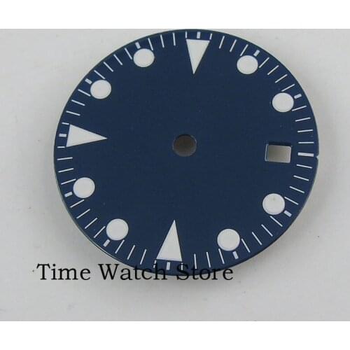 28.5mm Date Window Watch Sterile Dial fit 2824 MingZhu 3804 MIYOTA 8215 8205 movement