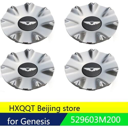 4Pcs for Genuine Wheel Center Hub Cap for Hyundai 2009-2014 Genesis 4.6L 5.0L OEM 529603M200 52960 3M200 Sedan V8 18