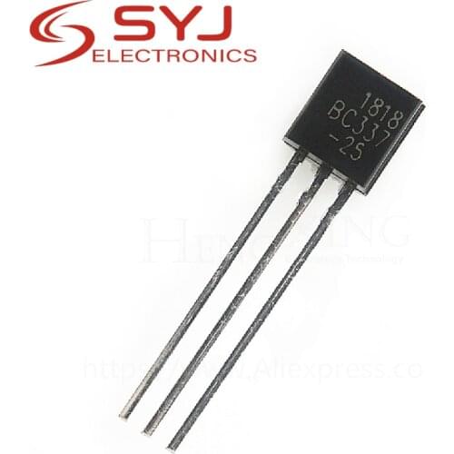 50pcs/lot BC337-25 BC337 TO-92 50Vcbo 45Vceo 800mA 625mW new original In Stock