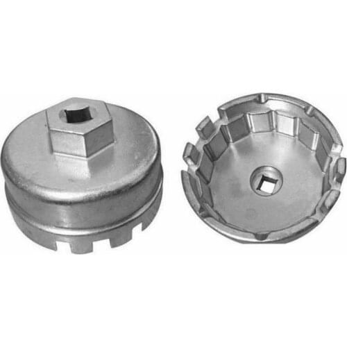 64.5mm Aluminium Universal 14 Flutes Cap Oil Filter Wrench Housing Tool Remover For Toyota 4 Cylinder 1800CC-2000CC for Corolla