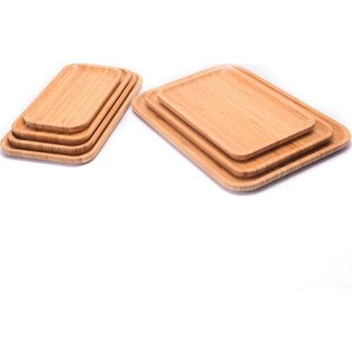 Bamboo Serving Tea Cup Saucer Trays 1Pc