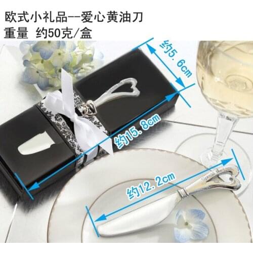 Free shipping 200 pcs Wedding Favor Stainless steel Butter Knife Gift For Party Small Gift