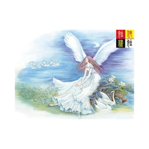 FREE delivery Top Quality lovely beautiful counted cross stitch kit swan dream fairy swans
