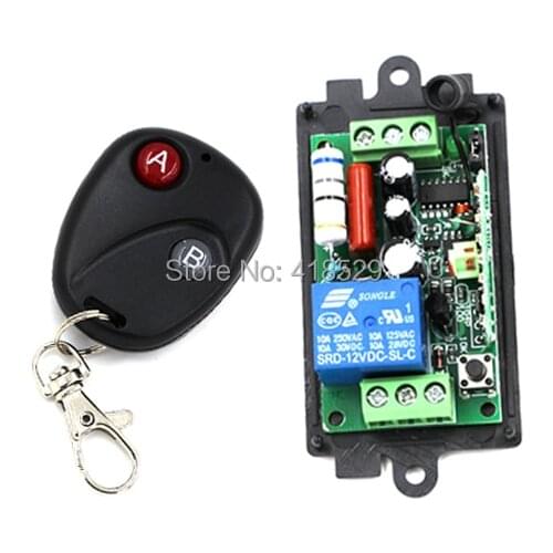Wireless switch AC 110V 220v 1ch remote control,Switch System 10A RF 433MHZ 315MHZ for LED light Lamp SKU: 5045