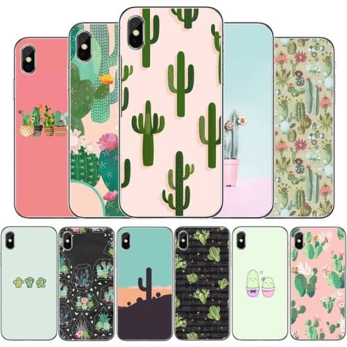 Cactus Cover Soft Silicone Phone Case For iPhone 5 5S 6 6plus 7 8 plus X XR XS Max 11 PRO Max SE 2020