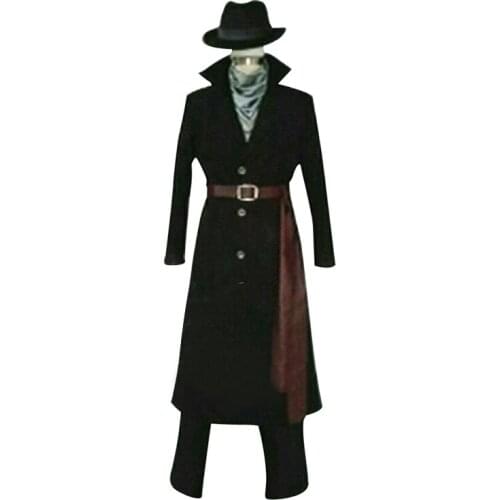 Detective Conan: The Raven Chaser Black Organization Executive Agents Jin Kurosawa Gin Uniform Outfit Anime Cosplay Costume A018