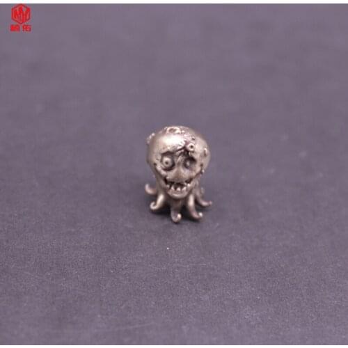 Hot Sale!!! 1PCS Vintage Brass Octopus Rope Beads EDC Paracord Knife Beads Outdoor Tool Accessories Survival Bracelet Pendant