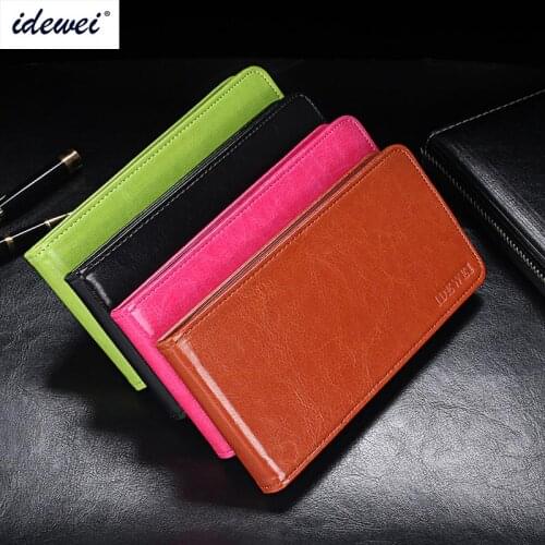IDEWEI For Umidigi A1 Pro Case Cover Luxury Leather Flip Case For Umidigi A1 Pro Protective Phone Case Back Cover 5.5"