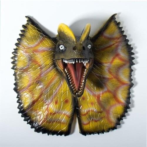 Simulation Double Crown Dragon statue Resin Dragon Head Decoration Door Knocker Wall Decor for Home Bedroom Living Room