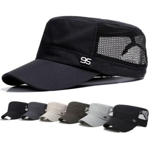 Mesh Hat Caps Men Summer Breathable Snapback Baseball Cap Mesh Women Fashion Black Trucker Hat Hip Hop Bone