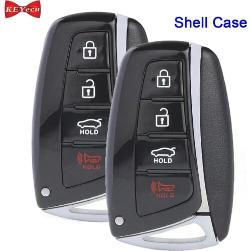 KEYECU 2pcs for Hyundai Azera Equus Genesis Santa Fe G80 2013 2014 2015 2016 2017 Remote Key Shell Case Fob for SY5DHFNA433