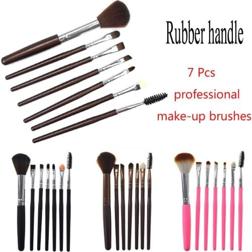 7 Pcs cosmetic foundation powder Blending Beauty Silicone Makeup Brush EyeShadow Brush Tool Cosmetics Blending