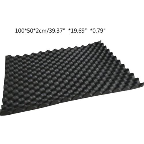 K0AF 100x50cm Car Sound Deadener Mat Noise Insulation Acoustic Dampening Foam Subwoofer Mat