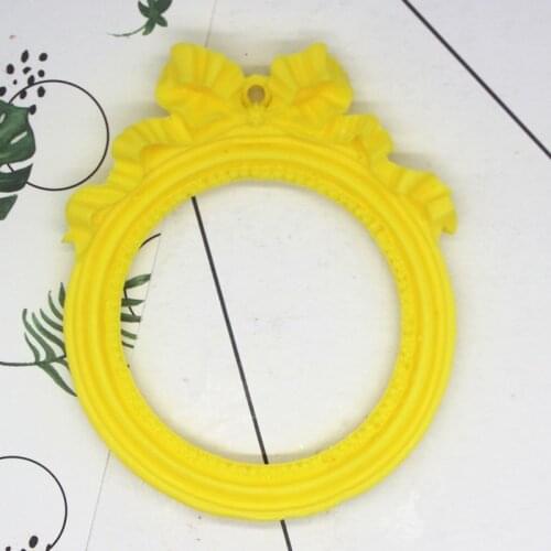 P989 Lace bow ribbon European picture frame DIY gypsum alfalfa chocolate baking silicone mold