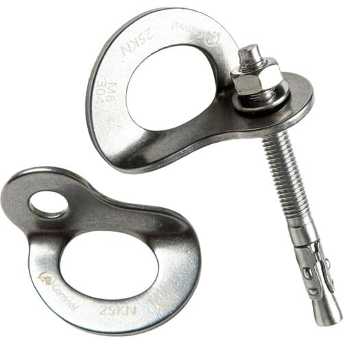 Climbing 25KN Nail Bolt Hanger Plate Outdoor Sports Caving Belay Fixed Point