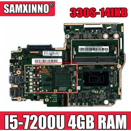 Akemy For Lenovo 330S-14IKB 330S-14AST Notebook Motherboard CPU I5 7200U RAM 4GB DDR4 Tested 100% Working New Product
