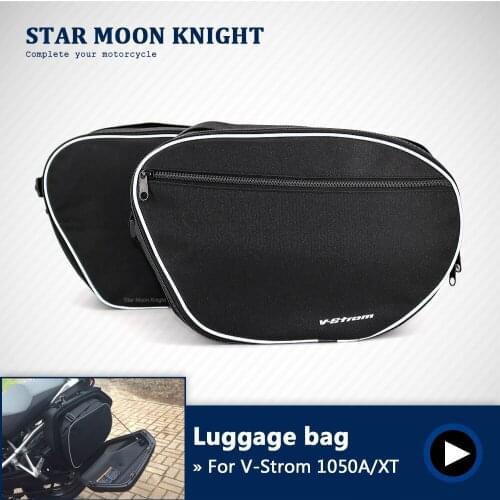 Motorcycle luggage bags Expandable Inner Bags Black Trunk Inner Bags For SUZUKI V-Strom 1050A / XT VSTROM 1050A