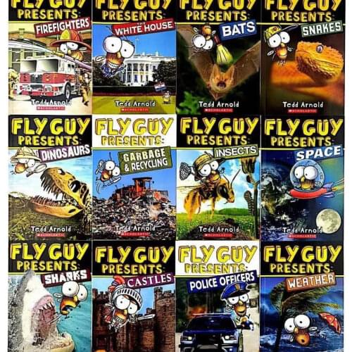 English manga set Fly Guy Childrens Nature Science Series Point Reading Complete 12 Books Libros