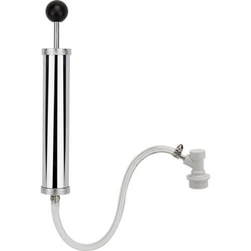 8 Inch Party Pump Beer Pump Keg Tap-Beer Brewing Equipment Picnic Party Pump Manual Sankey Stainless Steel Chrome Pump