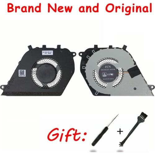 New cpu cooling fan for Dell Inspiron 7580 7570 7573 DFS541105FC0T FJGY DC5V 0.5A 023.1009J.0001 fan cooler 0Y64H5 Radiator