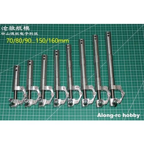 One Pair 70 80 90 100 110 120 130mm Back Damping Kneeling Landing Gear suitable for 3-4kg RC Model Aircraft JET EDF Plane part