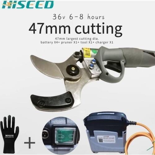 45mm cutting diameter lithium ion battery powered garden electric pruning shears orchard branch trimming scissors