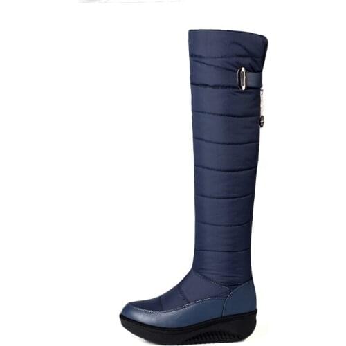 Big Size9 10 11-13 thigh high boots knee high boots over the knee boots women ladies boots Waterproof down pendant