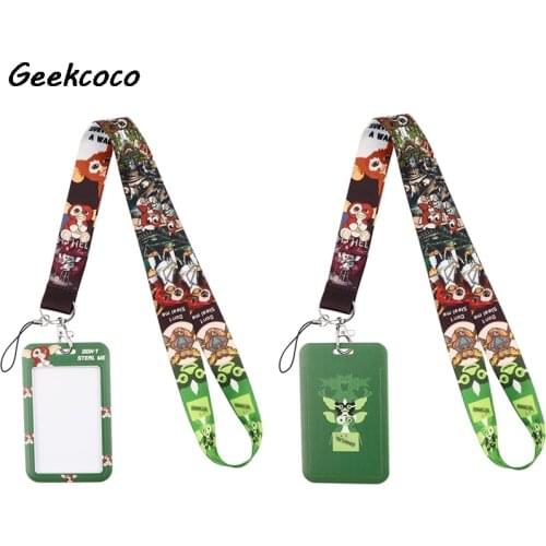 J2563 Cartoon Monster Card Holder ID Holder Bus Card Holder Staff Card Lanyard