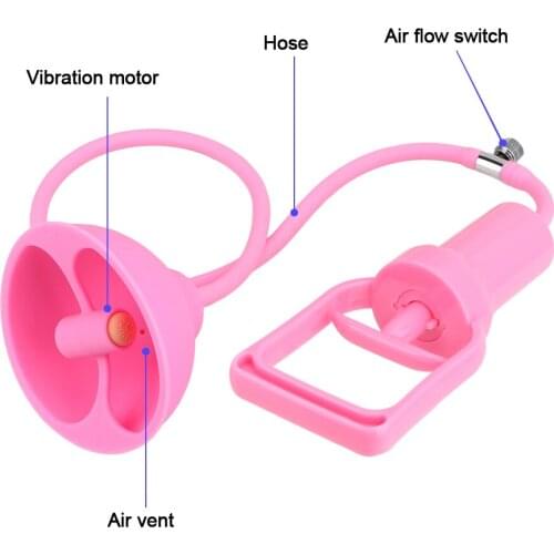 Clitoris Stimulator Adult Products Breast Enhancer Vibrator Vacuum Pump Nipple Sucker Breast Enlarge Massager Sex Toy for Woman