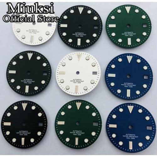 Miuksi 28.5mm sterile luminous dial fit ETA 2836 Mingzhu DG2813/3804 Miyota 8205/8215/821A/82 series movement 40mm case