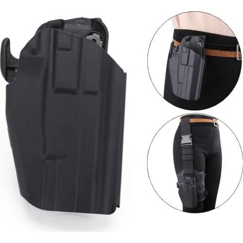 Tactical Gun Holster Right Hand Hunting Airsoft Combat Gun Pistol Holster for Glock 17 19 38 /USP/H&K/ PT24/SIG P226