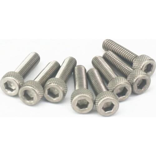 LOT 20 M4 x 15mm TA2 GR2 Titanium Hex Socket Head Cap Screw Bolts Anti Acid Corrosion DIN 912