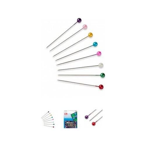 028601Germany PRYM Pearl-headed pins 0.58 x 40 mm silver-coloured