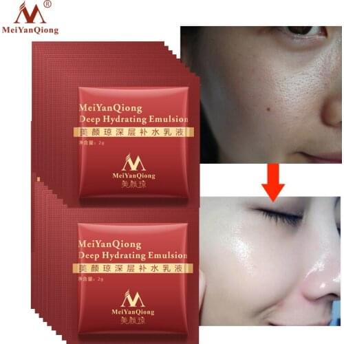 10Pcs/Lot Deep Hydrating Emulsion Hyaluronic Acid Moisturizing Face Cream Skin Care Whitening Cream Anti Wrinkles