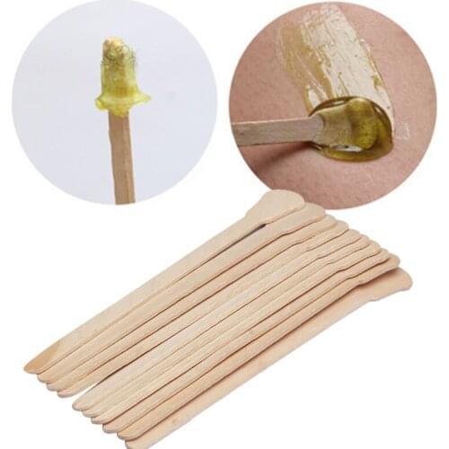 100/10/1pcs Disposable Wooden Waxing Stick Wax Bean Wiping Wax Tool Disposable Hair Removal Beauty Bar Body Beauty Tool