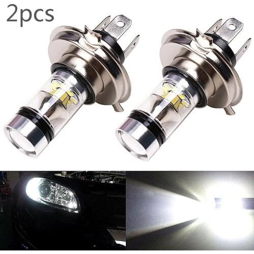 2*Car Auto Fog Lamp H4 8000K High/Low Beam 20-LED Fog Light Driving DRL Bulb Headlight Bulbs White Lamp Day Running Light