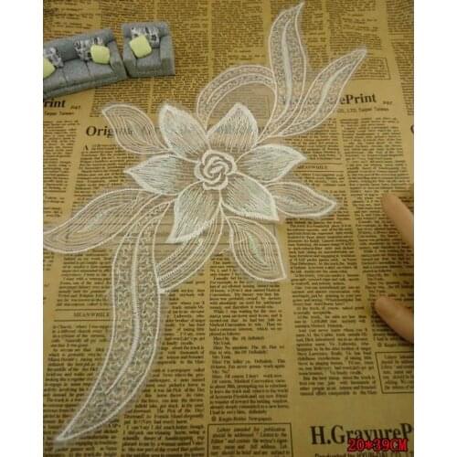 3pc/lot DIY fashion wedding dress appliques Patches for clothing Embroidery lace patches for bags decorative parches applique