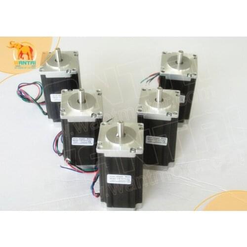 5pcs Wantai Nema23 Stepper Motor WT57STH115-4204A 428oz-in 3Nm 4.2A Medical Automation Imaging Printing