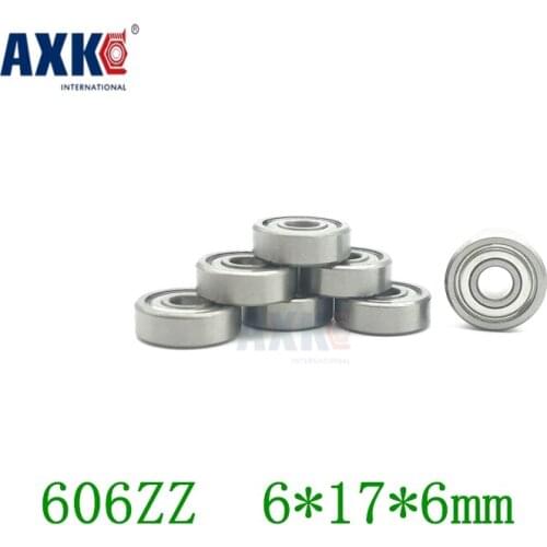 50pcs Factory Direct Sale 606 606zz 606-2z 606z R1760zz 80016 6*17*6 Mm High Quality Miniature Deep Groove Ball Bearing Abec1