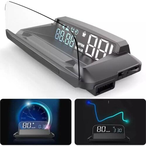 5.5in H400G GPS HUD Car Head Up Display Front Display On-board HUD Digital Car Speedometer Speeding Alarm Suitable for all Cars