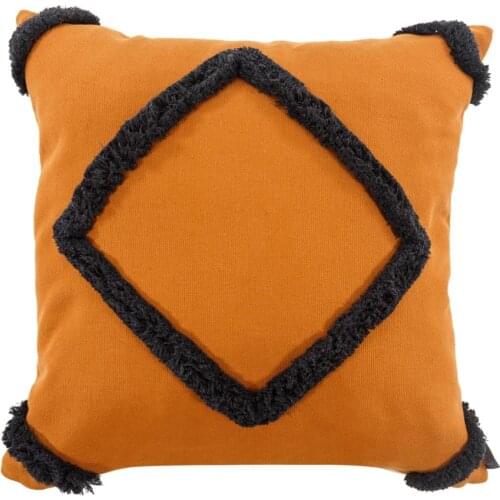 BOHO CHIC KIRLENT KAHVE 48X48CM Kırlent Kılıfı minder örtüsü yastık kılıfı yastıklar dekoratif