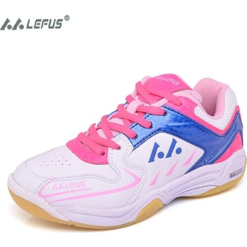 LEFUS 2020 Child Badminton Shoes Tennis Volleyball Shoes Table tennis shoe Women Sneakers Sports Professional Training Athletics