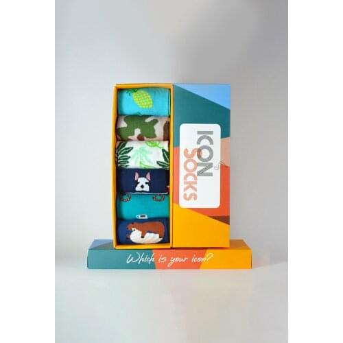 Iconsocks Unisex Trend Socket Special Boxed Design Stockings