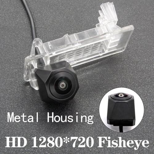HD 1280*720 Fisheye Metal Housing Car Reversing Rear View Camera For Skoda Octavia MK3 Skoda Rapid SEAT Ibiza 6J MK4