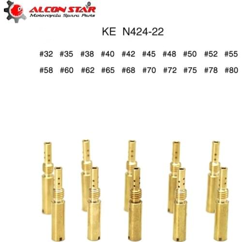 Alconstar- 10pcs Motorcycle Carburetor Carb Pilot Jet Slow Jet for Keihin PWK PE FCR PWM PJ CVK KOSO OKO CBR CR GY6 For Honda