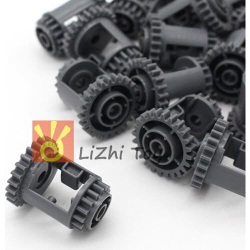 MOC Blocks Technology Parts 6573 Gear Differential 24-16 Teeth Educational Toys Bulk Mechanical Building Blocks Part Compatible