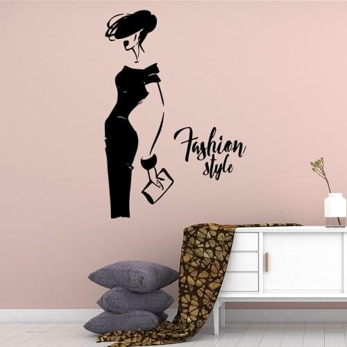 Creative Fashion laddy Wall Sticker Home Decoration Accessories Living Room Children Room Mural Poster