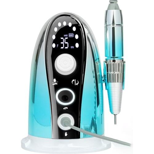 NEW Nial Drill Machine 35000RPM Cordless Rechargable Nail Machine Wireless Electric Nail Sander Manicure Machine for Nail Salons