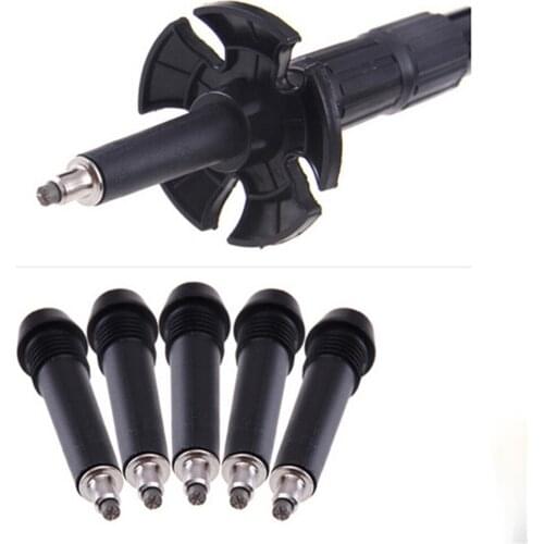 New Hiking Walking Stick Tip End Alpenstock Carbon Tungsten Steel Pointed Toe Cane Walk Stick Wandelstok Point Wear Rod Crutch