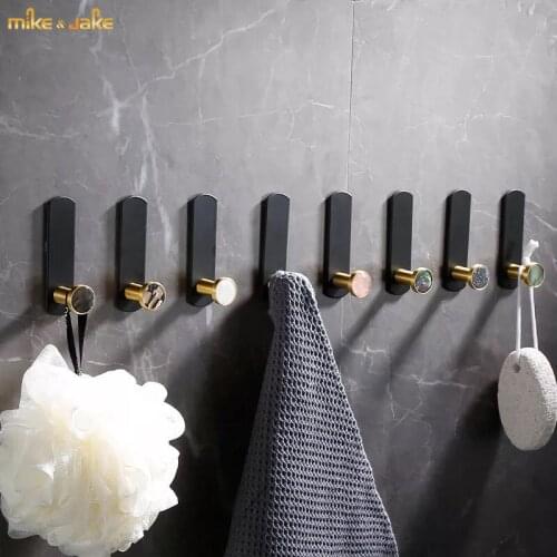 Bathroom single hook cloth hat hook free nail home wall hooks with shell droection hook household cloth hook
